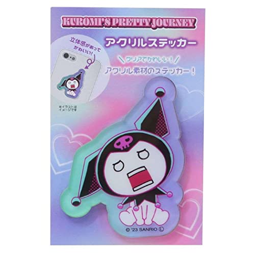 �e�B�[�Y�t�@�N�g���[ KUROMI'S PRETTY JOURNEY �A�N�����X�e�b�J�[ �N���~ ���[�� H5.7×W4.4×D0.3cm SR-5541660GA