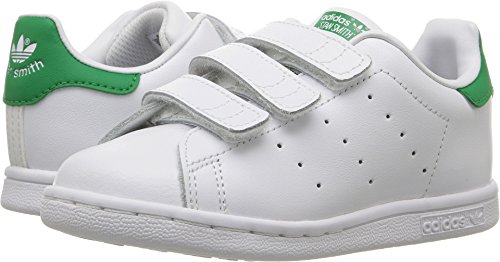 Adidas Originals Stan Smith Cf I Sneaker (Toddler), White/White/Green, 10 M US Toddler