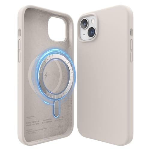 elago Magnetic Silicone Case Compatible with iPhone 14 Plus Case (6.7"), Compatible with MagSafe All Accessories