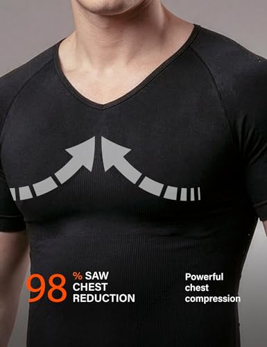 Image of DAMENSCH Form Shapewear for Men, Comfortable and Stretchy Body Shaper for Man, Posture Correcting Tummy Tucker, Breathable Compression T Shirt, Ideal for Parties Shirt Tucker for Men