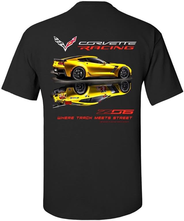 Corvette T-Shirt Z06 & Corvette Racing Where Track Meets Street C7