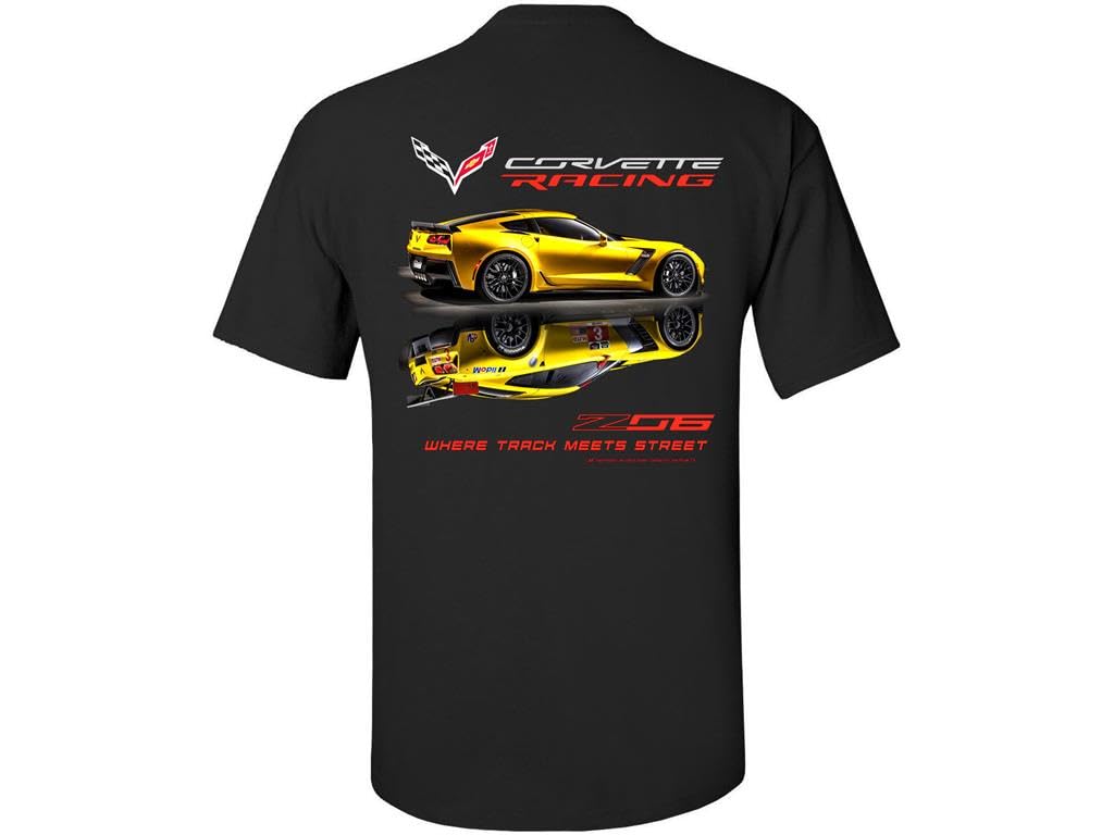 Corvette T-Shirt Z06 & Corvette Racing Where Track Meets Street C7