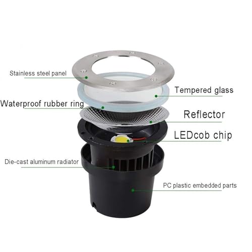 Éclairage souterrain pour allée et spot décoratif extérieur pour terrasse - 6