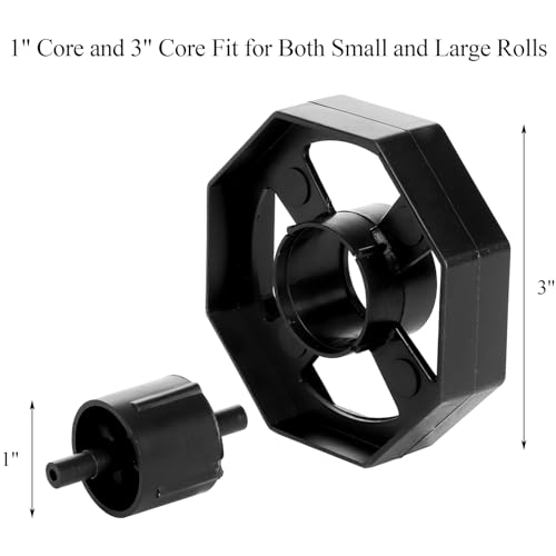 3 Pack Desktop Tape Dispenser Holder with 1 Inch Core and 3 Inch Core, Tape Roll Dispenser Desk Tape Dispenser with Weighted Non-Skid Base for Office Home School (Tape not Included image 4
