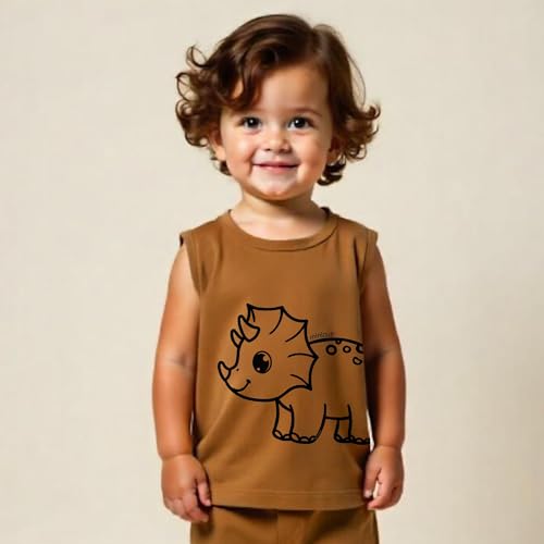 Image of minicult kids Kids Cotton Shorts and Matching Tshirt Coord clothing set with Cute Prints Clothing Set (200gsm Cotton Fabric)(pack of 2)