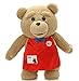Peluche de oso de peluche rojo delantal, película Ted Teddy Plush juguetes y muñecas de peluche, regalo del día de San Valentín para novia y novio