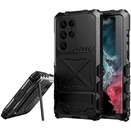 Coque métal Samsung S24 Ultra en aluminium aéronautique avec béquille premium