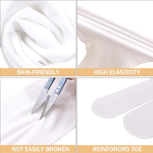 5 Pack Girls Knee High Socks Kids School Uniform Sheer Stockings Dress Long Socks for 7-18 Years Girls3