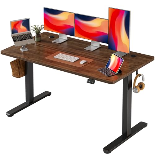 Amazon | FEZIBO 電動 昇降デスク スタンディングデスク 幅152cm 奥行 