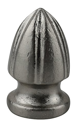 Image of Urbanest Wilton Lamp Finial, 1 1 /4-inch Tall, Brushed Nickel