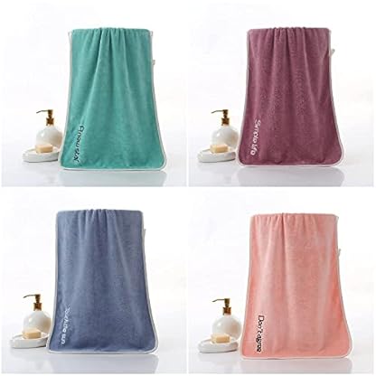 JSPYFITS Mikrofaser Handtuch 4er Set, Schnelltrocknend, Kompakt, Leicht Handtuch Turban 35x75cm Handtuch Set für Langes… – Bild 6