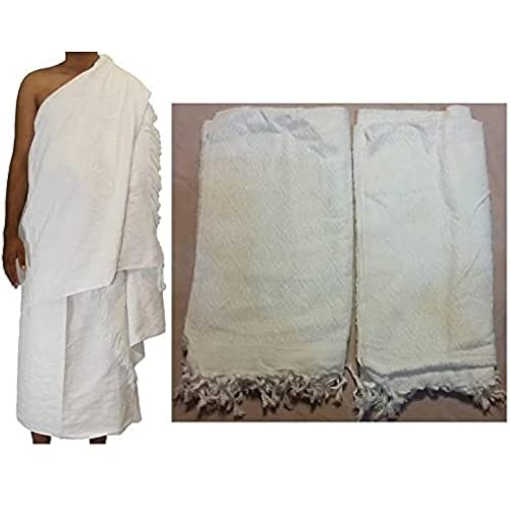 Ahram Ihram Towel Set for Hajj & Umrah, Cotton