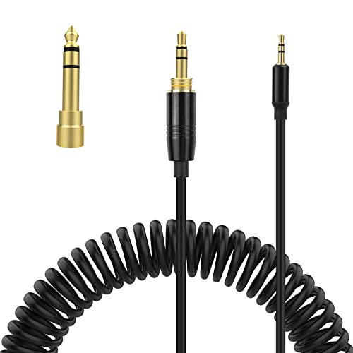 Asobilor QC45 Replacement Coiled Audio Cable Cord for Bose 700 QuietComfort 45 QC35 QC35ii QC25 OE2 OE2i Soundlink Headphones (4ft extends to 14ft)