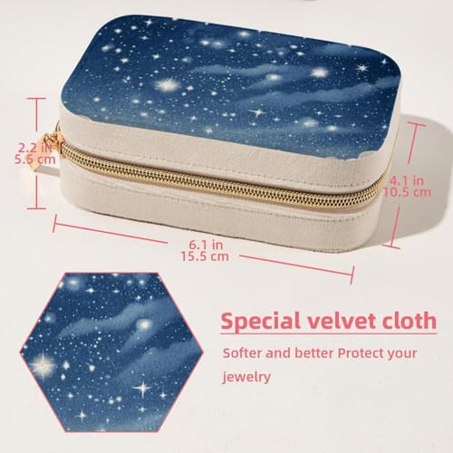Boîte à bijoux double couche compacte avec compartiments modulables pour bagues et colliers