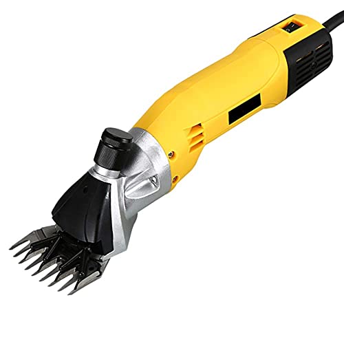 900W 6 Velocidades De Velocidad Eléctrica Oveja Cabra Esquiladora Herramienta Cortadora De Tijera De Lana con Caja EE. UU./Reino Unido/UE/JP (Cuchillo Curvo De 9 Dientes) Cover