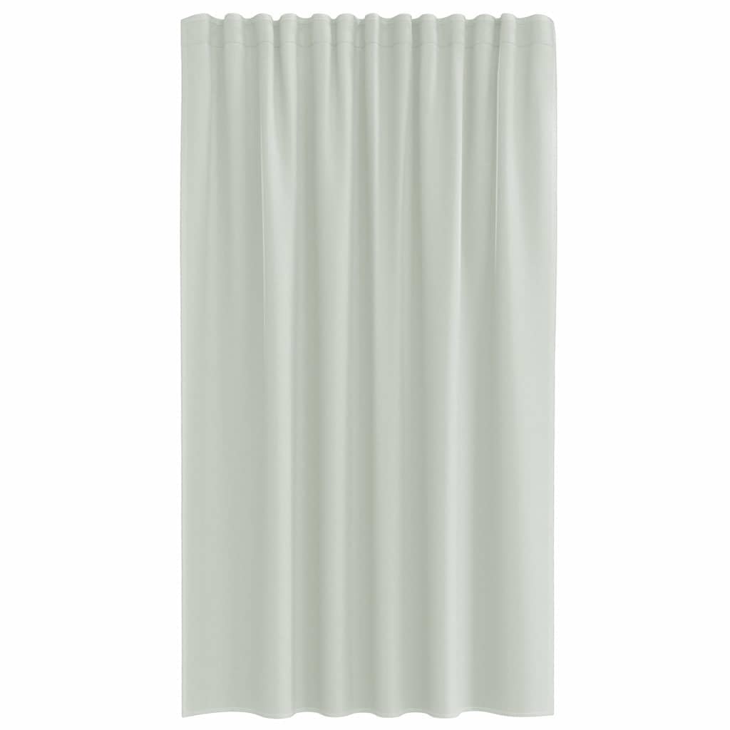 Voile Vorhänge mit Stangentaschen, 2 Stück Hellgrau, 140x175 cm, 100% Polyester, semi-transparent, Sichtschutz und Sonnenschutz für Wohnzimmer Schlafzimmer Küche