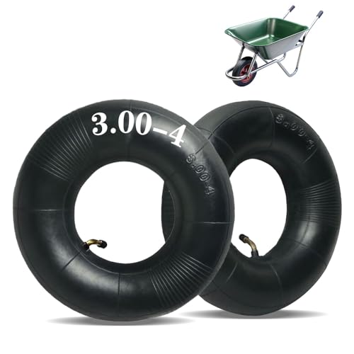 Mtlhbcg Cámaras de Aire Ruedas Pequeñas,3.00-4 Tubo Interior Fuerte Capacidad de Carga,para generadores,remolques,Carretillas,Mini Bicicleta,Césped Jardín Equipo,cortadoras,(2pcs)