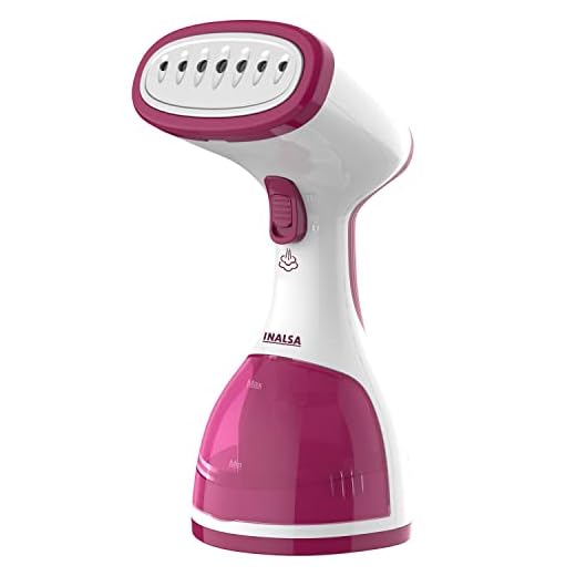 INALSA Garment Steamer for Clothes, Steam Iron Press - Vertical & Horizontal Steaming up to 22g/min, 1200 Watt, 260 ml Water tank & 30 sec Fast Heating (Steamax)