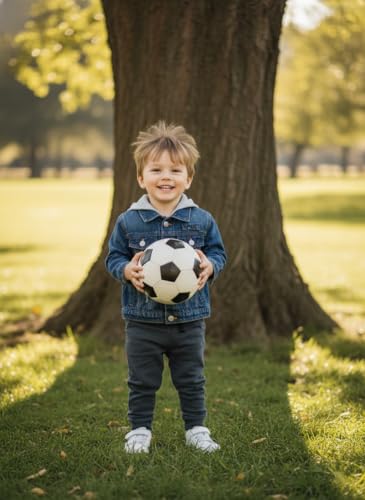 Image of Volunboy Toddler Hooded Denim Jackets Boys Spring Fall Ripped Jean Coat with Hood Long Sleeve Button Down Casual Outerwear