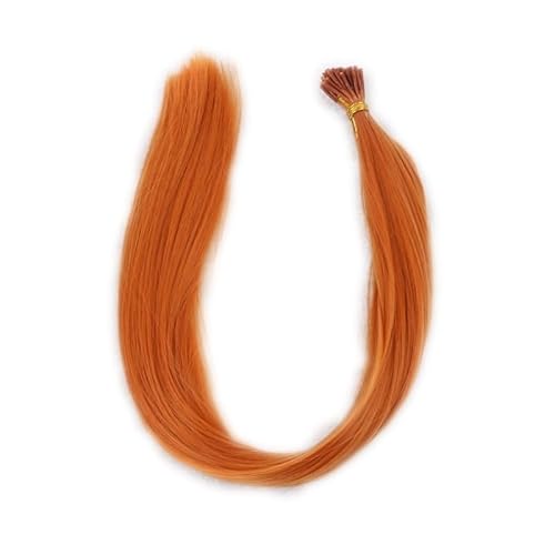 50 ストランド 22 インチ 長さ 1g 耐熱性合成マイクロリングヘアエクステンション パープルカラー パーティー用(Reddish brown)