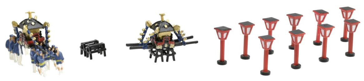 ジオコレ　情景コレクションシリーズ　神社　神輿行灯　露店ACD ジオコレ 情景コレクションシリーズ 神社 神輿行灯 露店ACD