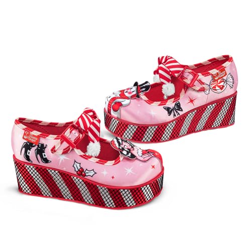 Image of Hot Chocolate Design Whimsical Women's Platform Mary Jane Shoes