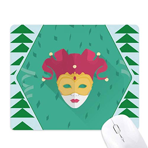 Tapis de souris en caoutchouc durable motif carnaval de Venise
