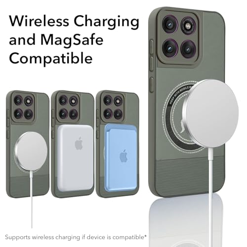 Image of Jkobi PU Leather Finish Back Cover Case for Motorola Moto Edge 60 Pro (Professional Minimalist Texture | MagSafe Compatile | Camera Protection | Sleek Sober Formal)