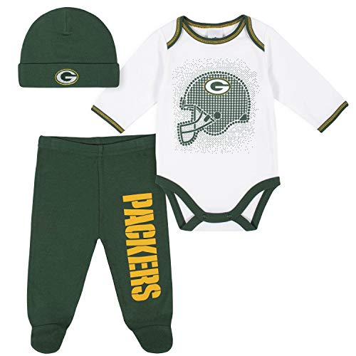 Image of Gerber Unisex Baby NFL Team Footed Pant and Bodysuit Gift Set