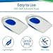 ViveSole Gel Heel Cups (Pair) - Silicone Cushion Insert Pads for Pain Relief, Plantar Fasciitis, Heel Spurs, Shoes, Achilles Treatment - Foot Comfort Support Protectors for Women, Men (Blue, Large)