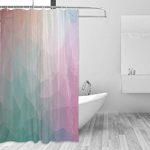 Rideau de douche haut de gamme origami multicolore 183x183