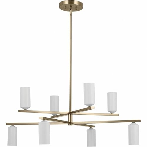 Gala 36 Inch 8 Light Chandelier in Champagne Bronze with