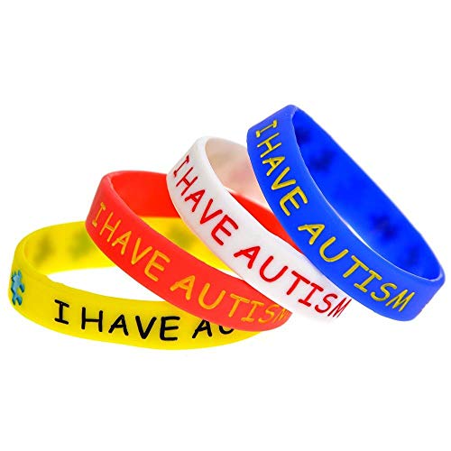 I Have Autism Awareness Braccialetti per bambini adolescenti e adulti ASD (S (15 cm)