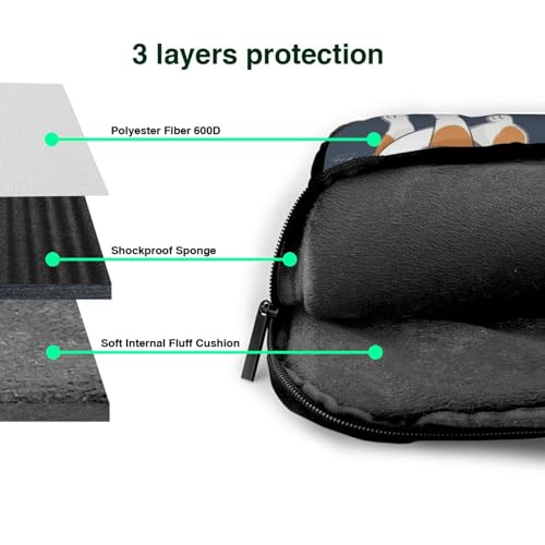 Maletín para portátil 15.6 pulgadas con diseño perro Corgi miniatura 7