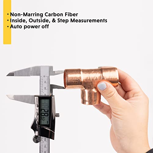 General Tools Digital Caliper 1478 - 8" Caliper Measuring Tool - Stainless Steel Ruler #TOP4