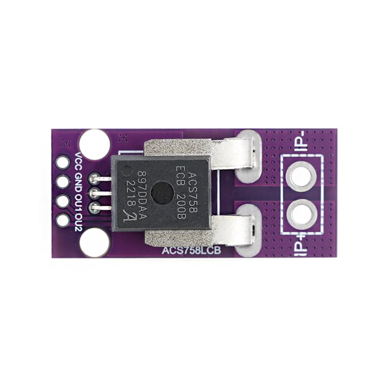 ACS758ECB-200B Hall Effect Current Sensor Module 200A DC/AC for Power Supply Monitoring image 2