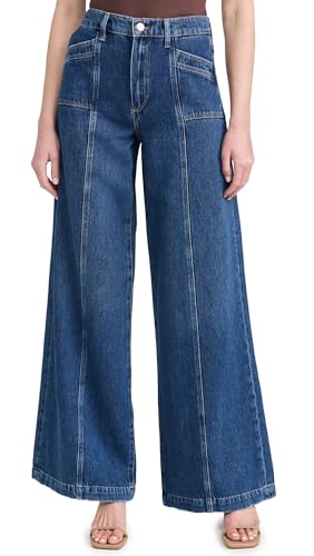 PAIGE Portia Inset Pockets Front Seam Jean, Bronx, 28 at Amazon