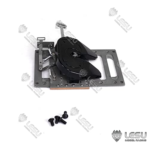 Toucan RC Hobby Metall beweglicher fünfter Rad Kingpin für Lesu 1/14 RC Modell Traktor LKW Anhänger,Kompatibel mit DIY-Tamiya