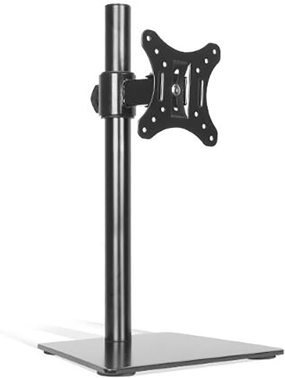SGKOMN Monitor Arms TV Wall Mounted Desktop TV Stand with Tilt Angle Adjustment Desktop TV Base Suitable for 17-27 Inch LED Screen Displays