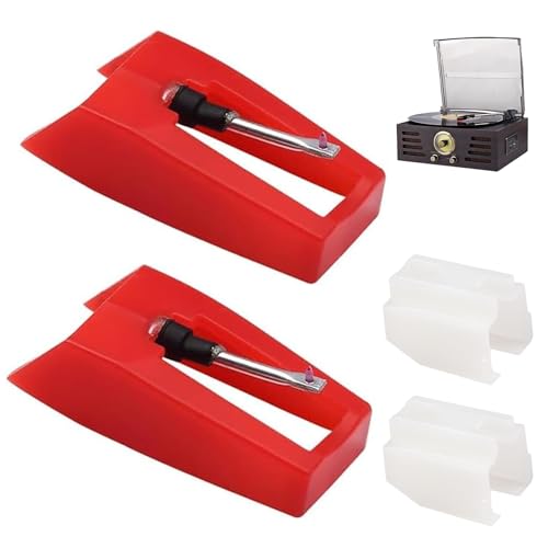 Record Player Needle, 2 PCS Record Needle Replacement Universal Phonograph Needles for Suitcase Turntable LP Vinyl Player