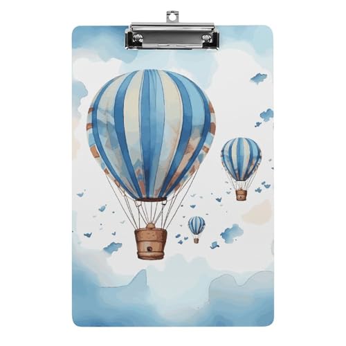 Porte-bloc montgolfière en acrylique pour organiser la classe