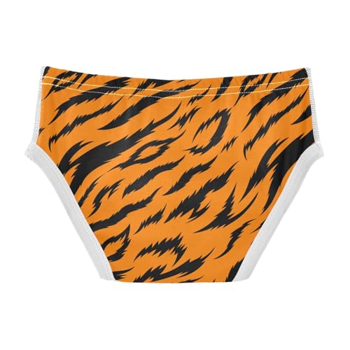 Boys' Underwear Cotton Little Boys Animal Skin Tiger Print Briefs Soft Toddler Underwear 2T-8Y2
