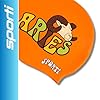 Sporti Groovy Zodiac Aries Silicone Swim Cap, Anti-Slip, Lightweight Performance, Unique Design for Adult Swimmers - Aries #1