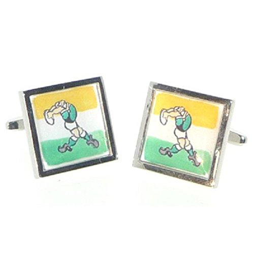 Mancuernillas para hombre jugador de rugby irlandés miniatura 1