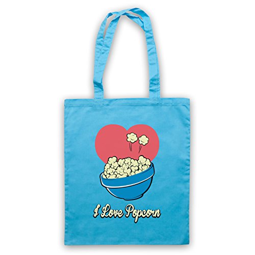 Sac d'emballage I Love Popcorn Slogan Style grand format pour rangement