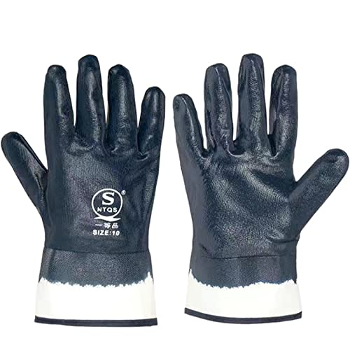 Blue Oil Gloves for Men,Large Oil Resistant Gloves...
