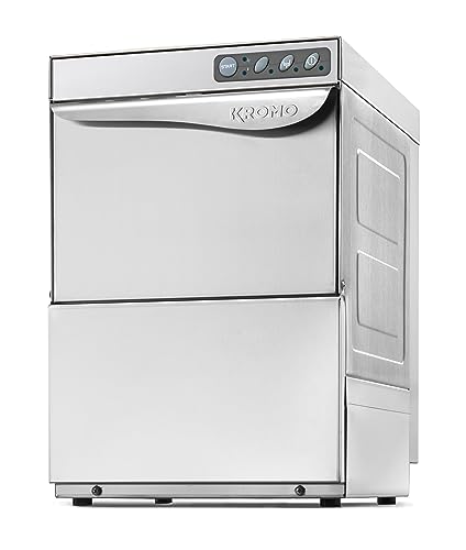MBH - Lave-verres professionnel KROMO AQUA 35 en acier inoxydable SANS pompe de vidange....