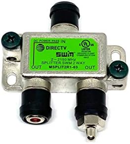 DirecTV Splitter 2-Way 2-2150 MHz MSPLIT2R0-01 SWM 2-Way Splitter