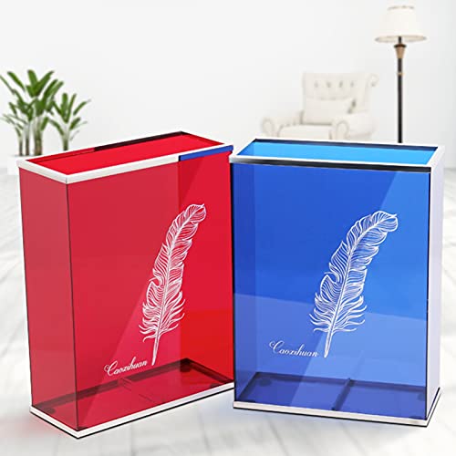 Porte-parapluie bleu rectangulaire au design moderne multifonctionnel - 6