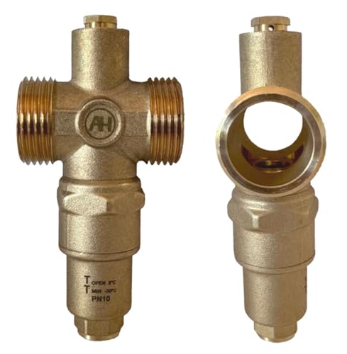 AQUA HEATING Frostschutzventil für Wärmepumpen - 5/4” - Schutz bei niedrigen Temperaturen